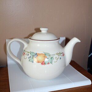 🍁5/$25🎃 Corelle Abundance Teapot With Lid Marks
